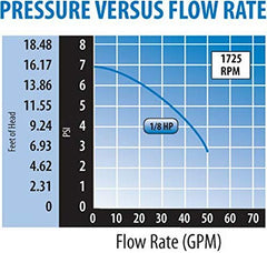 Waterway Plastics 3410030-1E Iron Might Pond Pump 115V