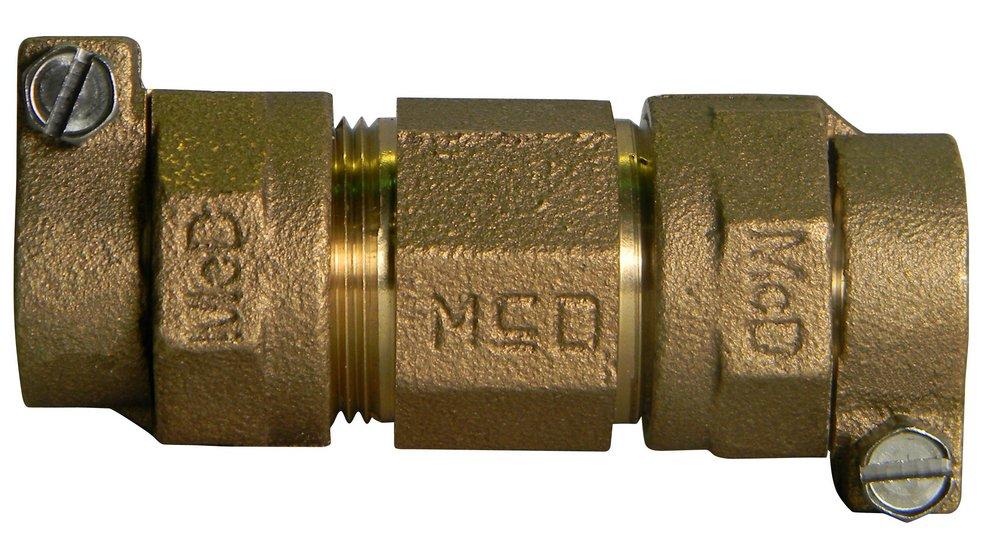 A.Y. McDonald 5142-126 3/4 in. Compression Brass Coupling