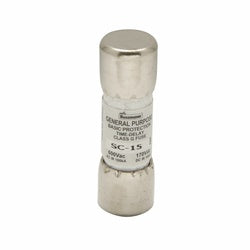 Eaton SC-15 Bussmann Fuse 15 A 600 VAC/170 VDC 0.41 in Dia x 1.31 in L