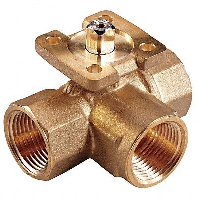 Johnson Controls VG1845CN Stainless Steel NPT Threaded End Connection Three-Way Ball Valves 11.7 Cv Port 1 Size