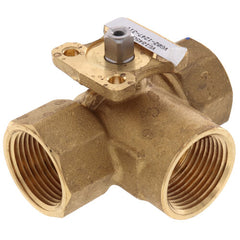 Johnson Controls VG1845CN Stainless Steel NPT Threaded End Connection Three-Way Ball Valves 11.7 Cv Port 1 Size