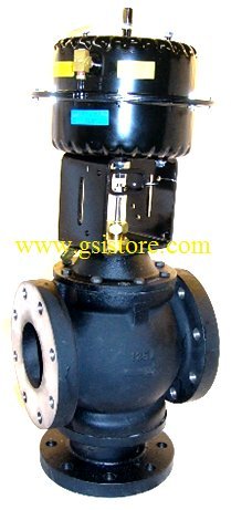 Johnson Controls VG2831VM+845D00 VG2000 Series Three-Way Mixing Pneumatic Flanged Globe Valve with MP84 Series Actuator