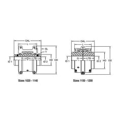 Lovejoy 68514411093 Jaw Coupling Hub 1.125 Bore 2.11 OD 1 Length Through Bore