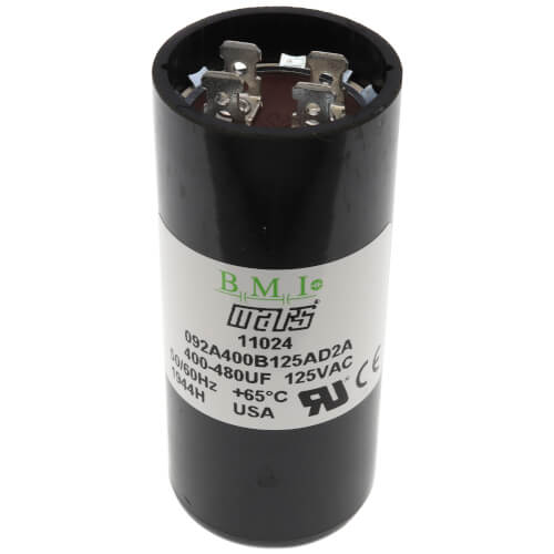 Mars 11024 Motor Start Capacitor 400-480 Uf 110-125 V Round 3.38 Inch