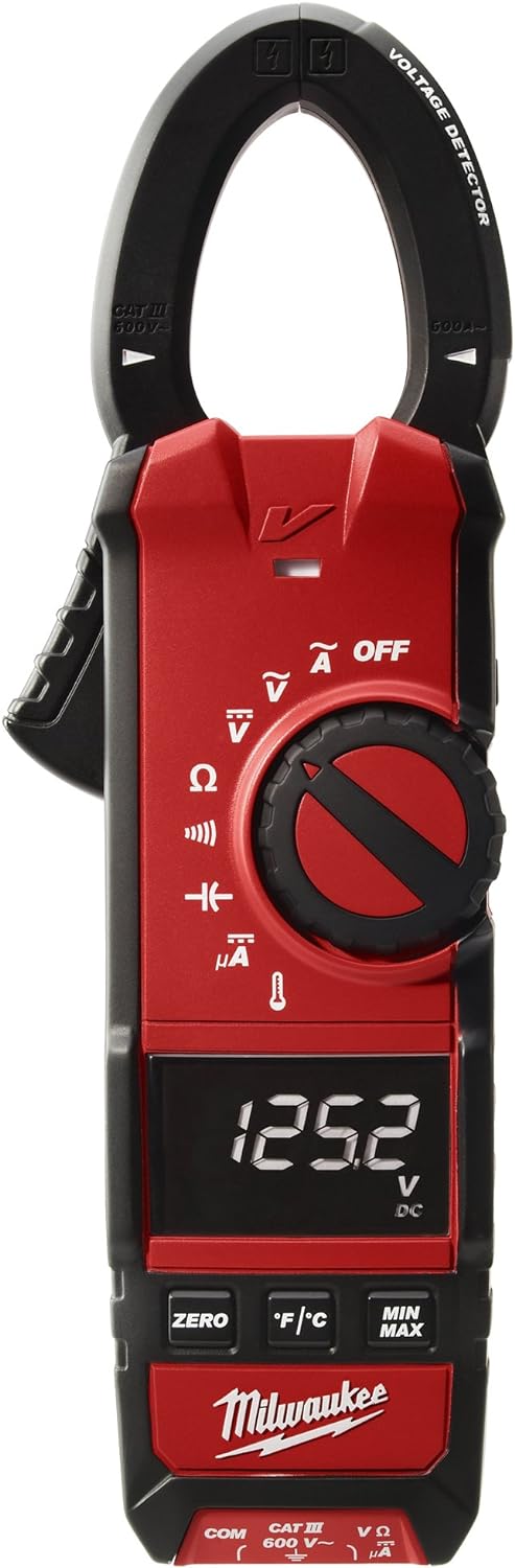 Milwaukee 2236-20 Clamp Meter HVAC/R 600 Volts 1.3 Inch Jaw