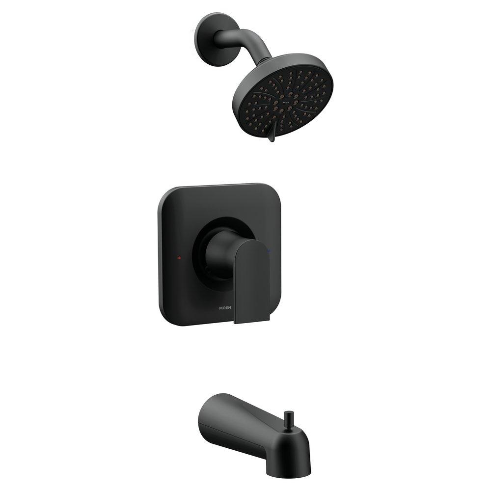 Moen T2473EPBL Genta Posi-Temp Tub/Shower Trim Kit Matte Black