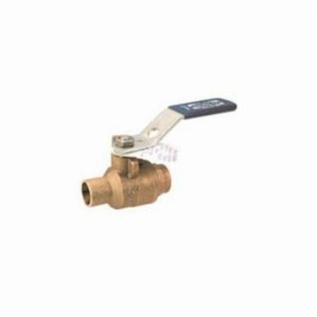 Nibco NJ83H06 S-585-70-66 1/2 in. DZR Bronze Full Port Solder 600 Ball Valve