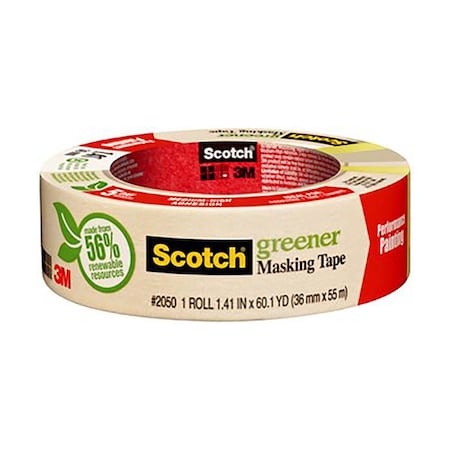 3M 70005140960 Scotch(R) Greener Masking Tape for Performance Painting 2050-36A 1.41 in x 60.1 yd