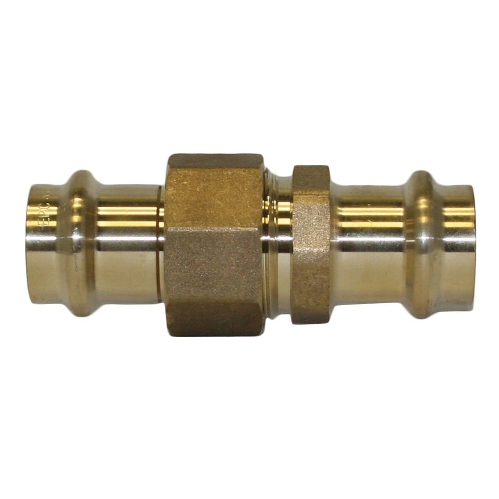 Apollo 10075866 8733 Union, Lead Free Brass, Small Diameter, PxP, 1-1/4x1-1/4