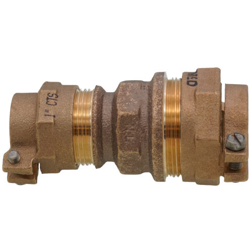 A.Y. McDonald 5130-001 1 in. Compression Brass Coupling Lead Free