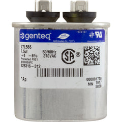 AO Smith 628316-312 Run Capacitor 7.5 MFD (2 x 2-5/8 oval)