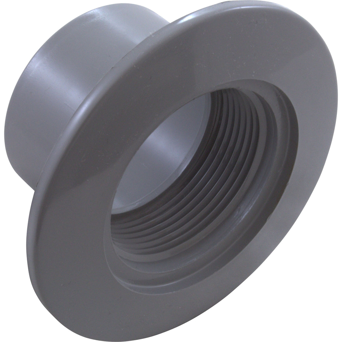 Custom Molded Products 25524-201-000 Wall Fitting, 1-1/2 fpt x 2 Insider, 3-1/2 fd, Gray