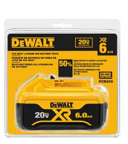 DeWalt DCB206 20V MAX Li-Ion 6.0Ah BA