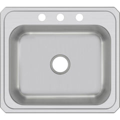 Elkay CR25223 Celebrity 25 x 22 in. 3 Hole Stainless Steel Single Bowl Drop-In Sink