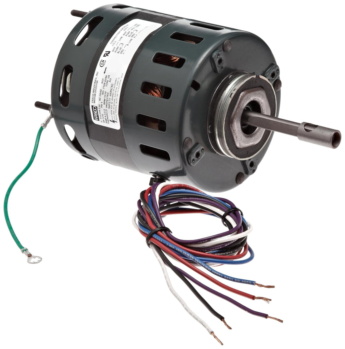 Fasco D481 Refrigeration Motor 1/10 HP 1550 RPM 115/208-230V