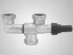 Henry Technologies 92737 3-Way Refrigerant Dual Shut-Off Valve 3/4 in. FPT Connections