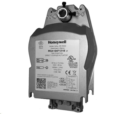 Honeywell MS8109F1210 Actuator Fast Acting 2 Position Spring Return & Aux. Switches 80 in-lb Fire Smoke