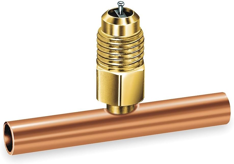 JB Industries A31144 1/4 Access Valve Tee Brass/Copper