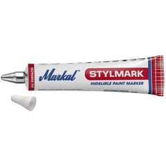 La-Co 96652 Stylmark Tube Marker White