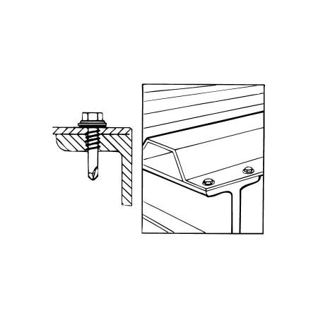 Malco BT153T Self-Drilling Screw, #10-24 x 3/4 in, Hex Washer Head