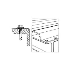 Malco BT153T Self-Drilling Screw, #10-24 x 3/4 in, Hex Washer Head