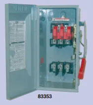 Motors & Armatures 83363 Electrical Non-Fused Disconnect 60 Amp 2 or 3 Poles 600/3