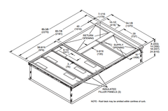 McDaniel Metals 100-LX-43-14 Roof Curb 14 Inch