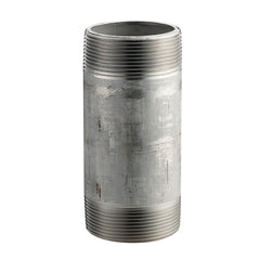 Merit Brass 4024-300 Stainless Steel 304/304L Pipe Fitting, Nipple, Schedule 40 Welded, 1-1/2 x 3 NPT Male