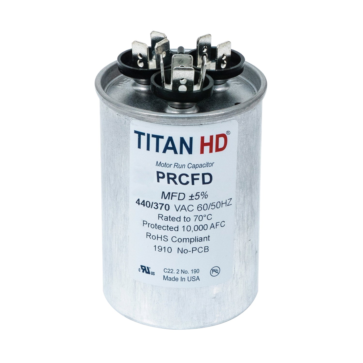 Packard PRCFD505A Motor Run Capacitor Oval / 50/5 uF / 440