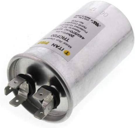 Packard TRCF20 TitanPro TRCF20 HVAC Round Motor Run Capacitor 20 MFD/UF 440/370 Volts