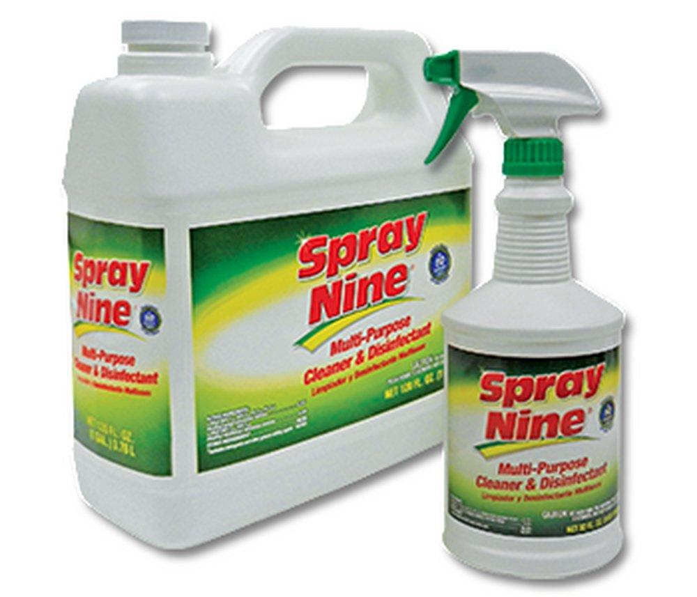 Nu-Calgon 61113 Spray Nine Cleaner and Disinfectant 32 oz Spray Bottle