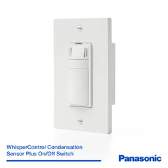 Panasonic FV-WCCS1-W WhisperControl Condensation Sensor Plus On/Off Wall Switch