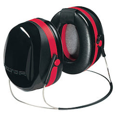 PELTOR H10B Optime 105 Earmuffs 29 Db Nrr Black/Red Behind The Head