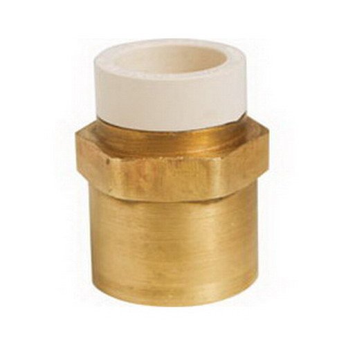 Sioux Chief 647-CG2 1/2 CPVC x FIP Brass Straight Adapter Lead Free