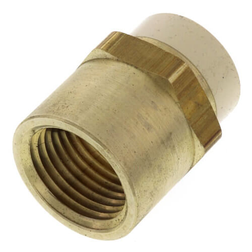 Sioux Chief 647-CG2 1/2 CPVC x FIP Brass Straight Adapter Lead Free