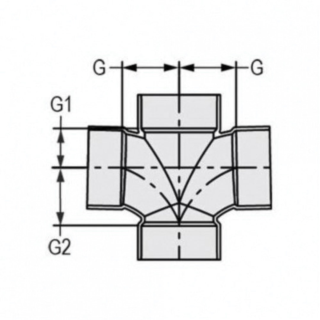 Spears P428-030 3 PVC-DWV Double San Tee