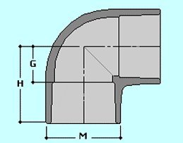 Spears 806-040 | 4 PVC 90 ELBOW SOCKET SCH80