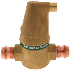 Taco 49-100P-1 Vortech 1/2 in. Brass Press In-Line Air Separator