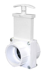 Valterra 6201 PVC Gate Valve, White, 2 Slip