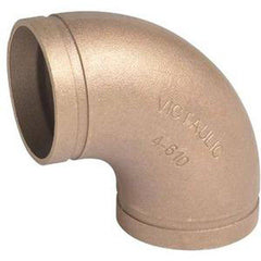 Victaulic F040610C0C Style 610 4 in Grooved Copper 90 Degree Elbow