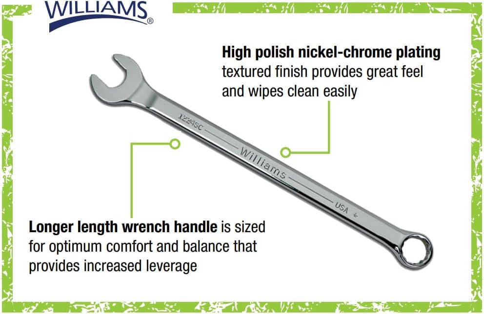 Williams 1218SC Super Combo Combination Wrench, 9/16-Inch