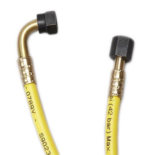 Yellow Jacket 78736 High Temperature Pressure Control Hose 36 1/4 Straight x 90 Degree