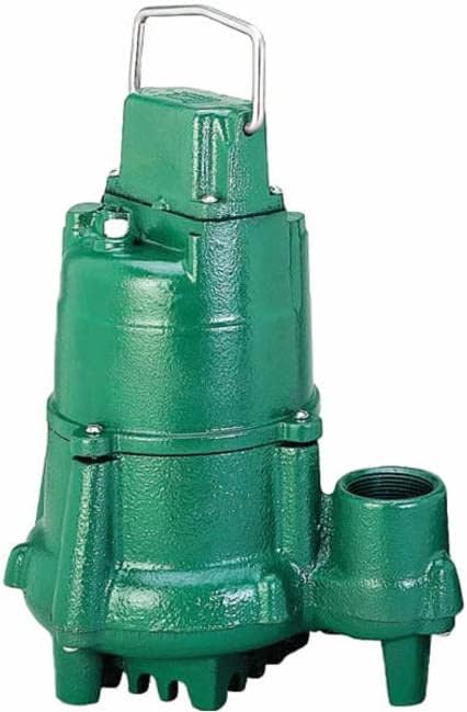 Zoeller 98-0002 Flow-Mate Non-Automatic Cast Iron Effluent Sump Pump - 115 V, 1/2 HP