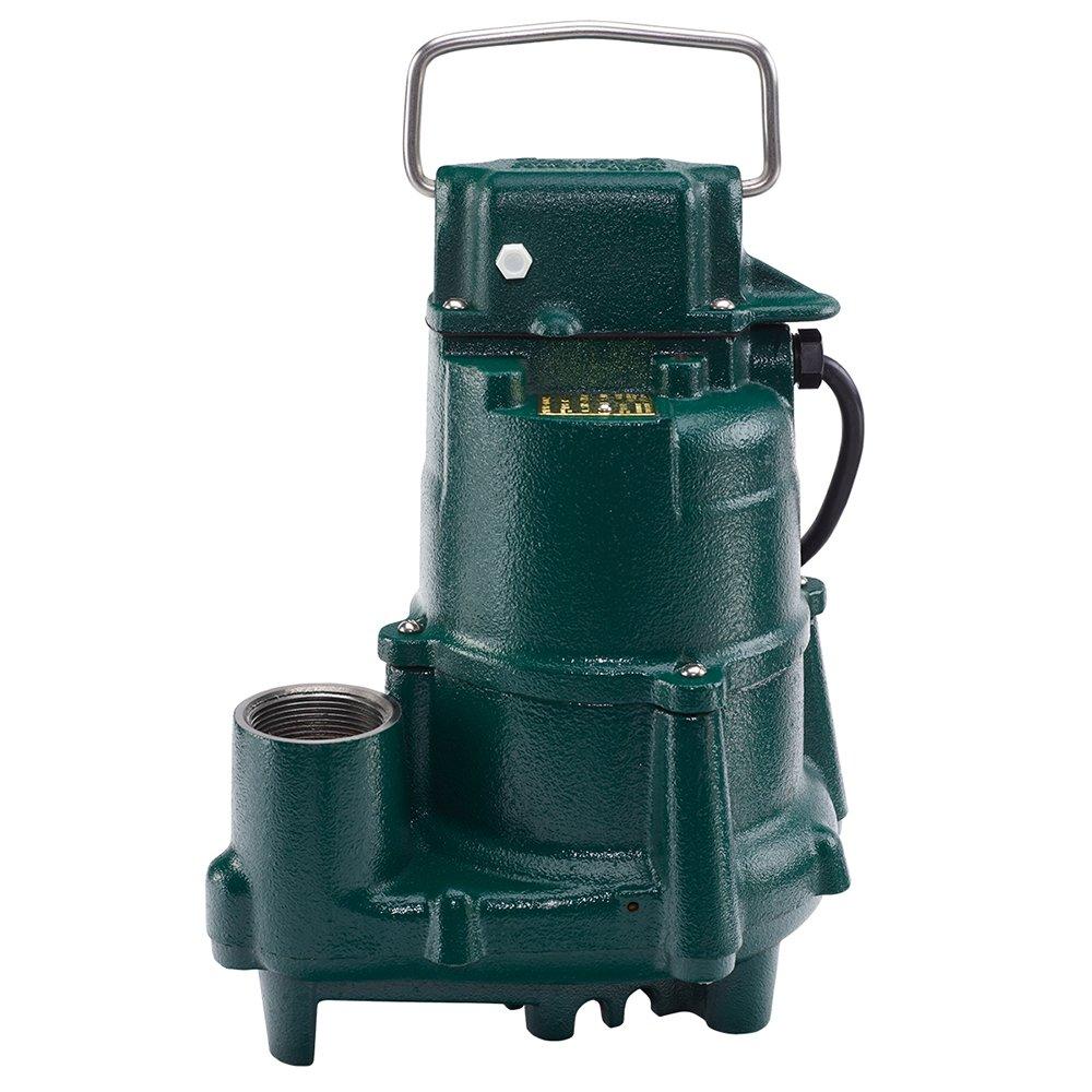 Zoeller 98-0002 Flow-Mate Non-Automatic Cast Iron Effluent Sump Pump - 115 V, 1/2 HP