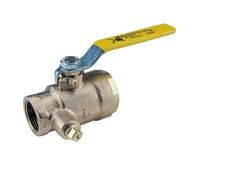 Apollo Valves 50GB501 GB-50 Series 1 in. Bronze FNPT Lever Handle Gas Ball Valve