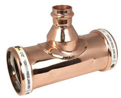 Apollo 10068069 Model 811R 3 x 3 x 1-1/4 in. Press Reducing Domestic UNS C12200 Copper Tee