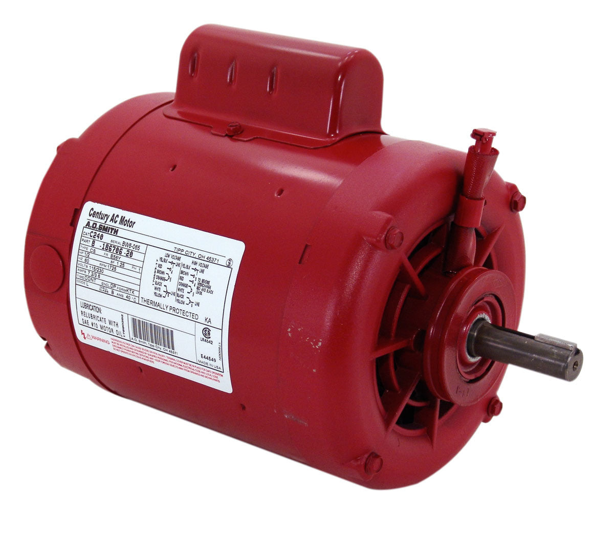 Century UC242 Circulator Pump Motor 1/2 HP 115/230 Volts