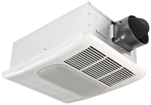 Delta Breez RAD80L Radiance 80 CFM Exhaust Bath Fan with Light and Heater