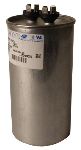 Fasco C3DR807.5 80 Mfd/7.5 Mfd 370 Volt Proline Dual Microfarad Capacitor with 2.5-Inch Base Size