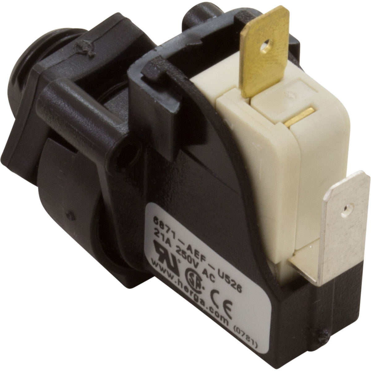 Herga Electric 6871-AEF-U526 Latching Air Switch 9/16-18 Thread with Nut